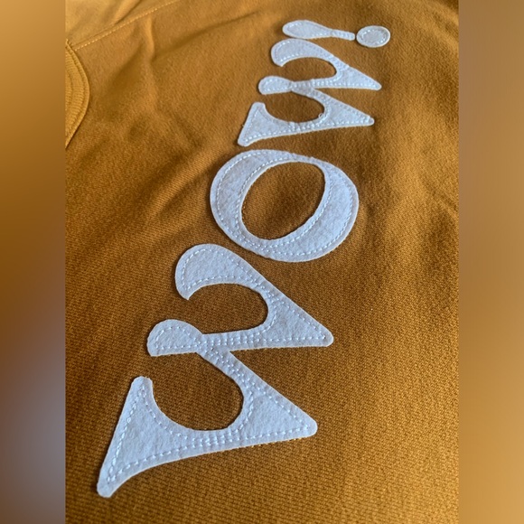 Real Fun, Wow! NWOT rust color, white lettering, Weld Mfg Hemp sweatshirt - Picture 4 of 6